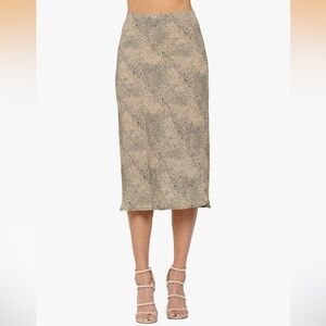 Leopard Print Midi Skirt